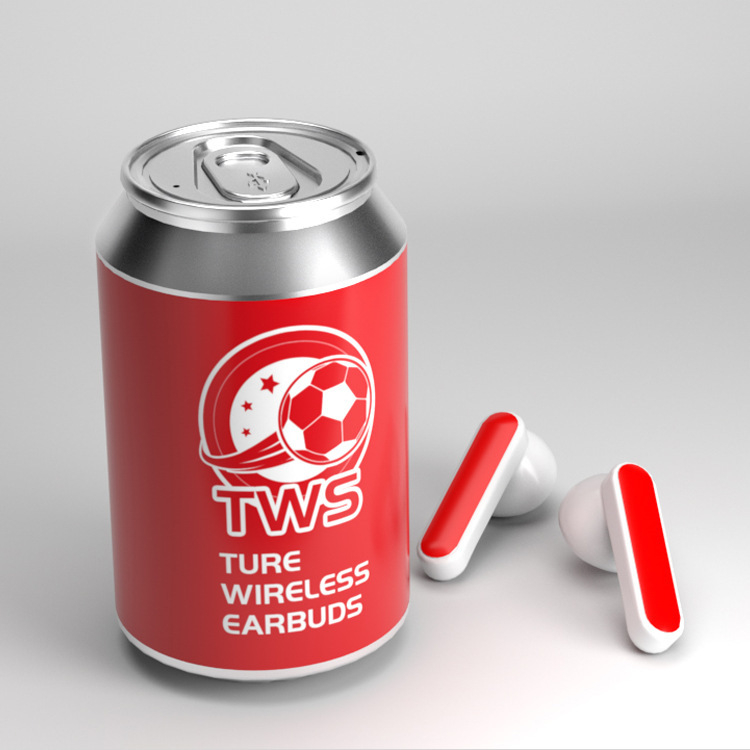 Portable Wireless tws Beer Beverage Drink Can Shape earphone bluetooth earbud
