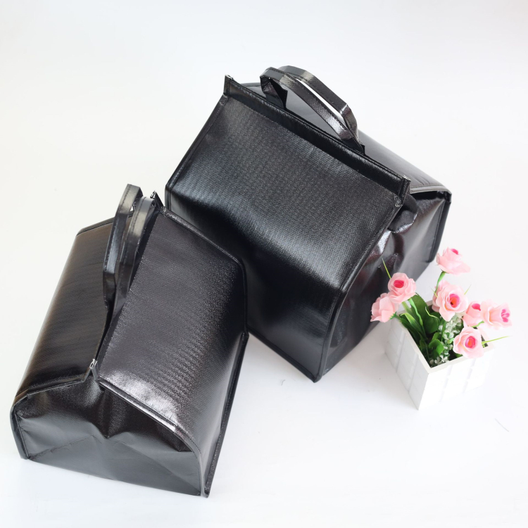 Custom Advertising Gift Restaurant Non Woven Lunch Bag Takeaway Food Cooler Bag