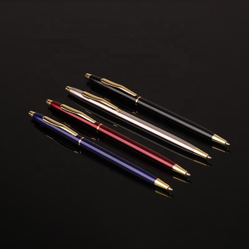 Cheap metal ballpoint pen classical advertising pen for promotion with print logo