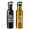 Wide Mouth Metal Sports Bottle