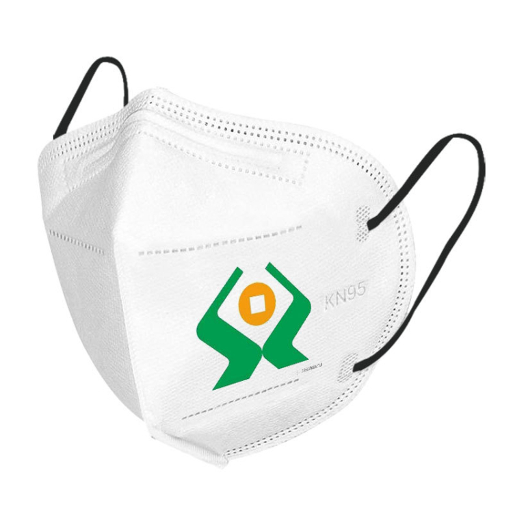 Bank Promotional Gift KN95 Face Mask with Custom Printing
