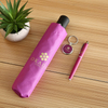 Lady Promotional Gift Set Umbrella Bottle Keyring Pen Set