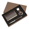 Executive Business Gift Leather Card Box Pen Keychain Set