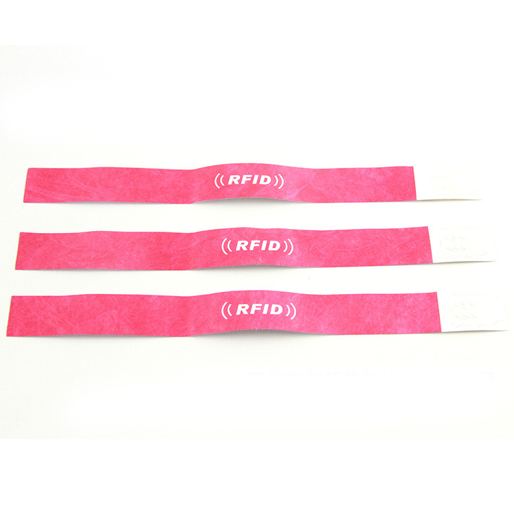Duppon Tyvek Disposable Printable Paper Concert Tickets Rfid Wristbands Id Bracelets Nfc Band