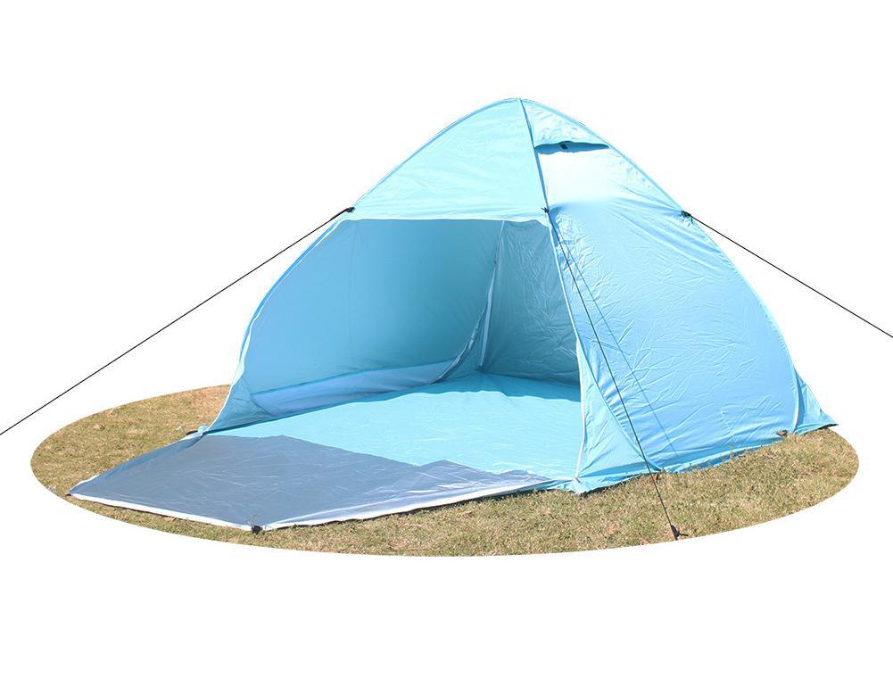 Camping Sun Shelter Portable Beach Tent with Carrying Bag Pop up Folding Beach Tent with Side Walls