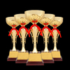 Custom Sports Business Gift Award Trophies with ribbon