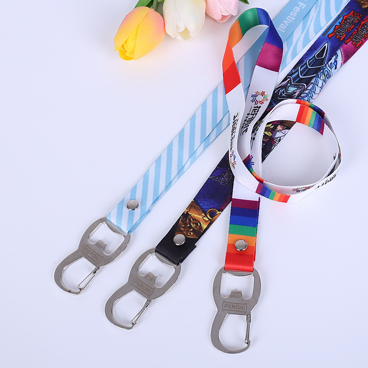 Custom Printing Lanyard with Beer Bottle Opener