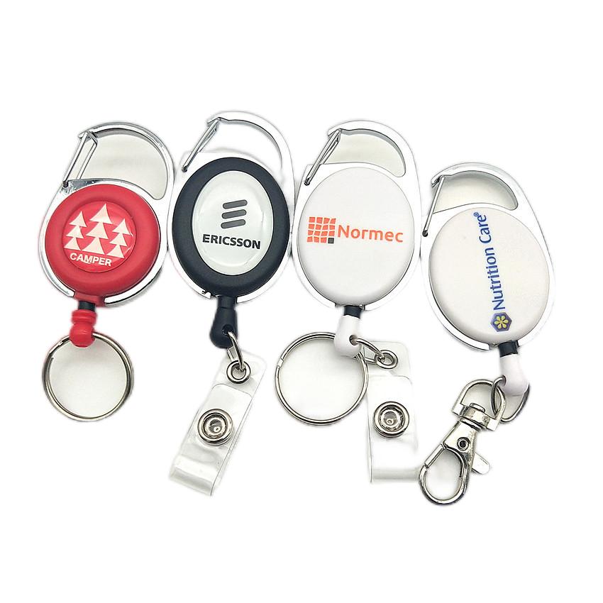 Custom Badge Holder Retractable Key Holder Badge Reel Name Badge Holders ID Card Clip