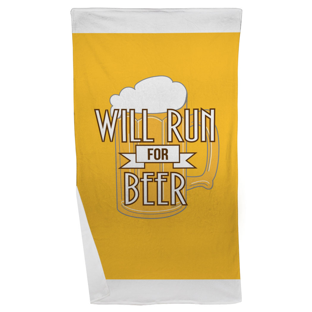 Beer Summer Promotional Gift Cotton Velours Full Printing Summer Beah Towel