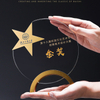 Custom Customized Crystal Trophy Glass Award Star Trophy Award