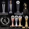 Customized Top Quality Jade Glass Award Crystal Plaque Trophy For Business Gift and school