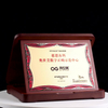 Custom Commemorative Medal Blank Award Inlaid Gold and Silver Award Wooden Bracket Business Award Plaque With Box Home Deco