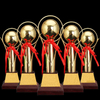 Custom Sports Business Gift Award Trophies with ribbon