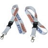 Sublimation Printing Office Exhibition ID Card Badge Holder Custom Lanyard