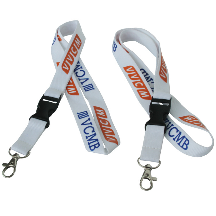 Sublimation Printing Office Exhibition ID Card Badge Holder Custom Lanyard