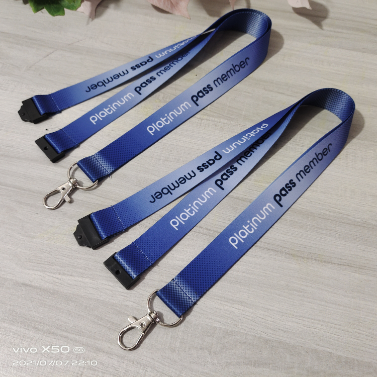 Customized Logo Printing Adjustable Safety Bucket Lanyard