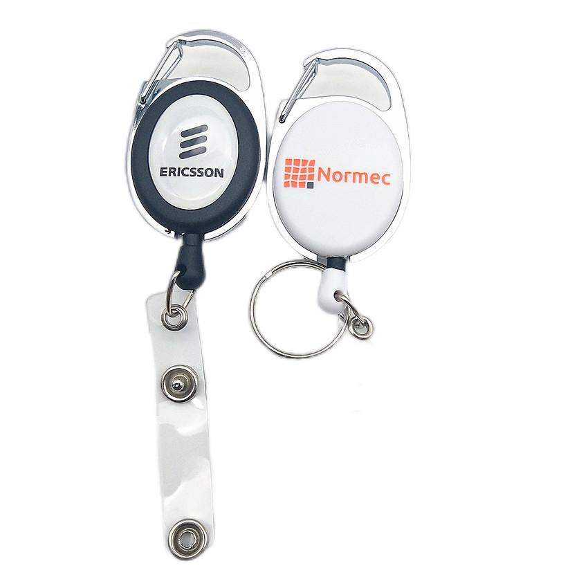 Custom Badge Holder Retractable Key Holder Badge Reel Name Badge Holders ID Card Clip