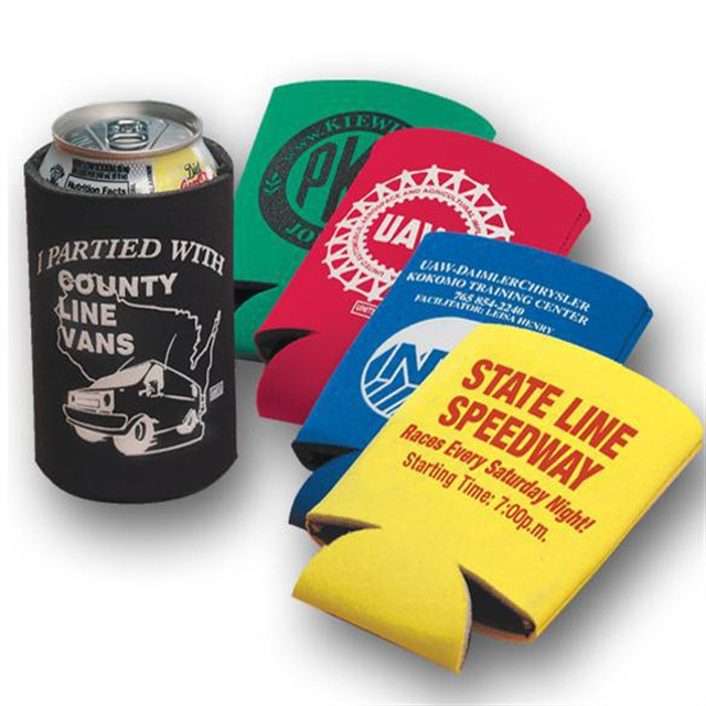 Summer Beach Gift Sublimation Printed Neoprene Can cooler Beer koozie Bottle Sleeve Stubby Holder