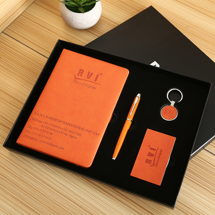 Customized Journal Notebook Pen Spiral Daily Journal Planner Notebook Gift Box Stationery Set Gifts 