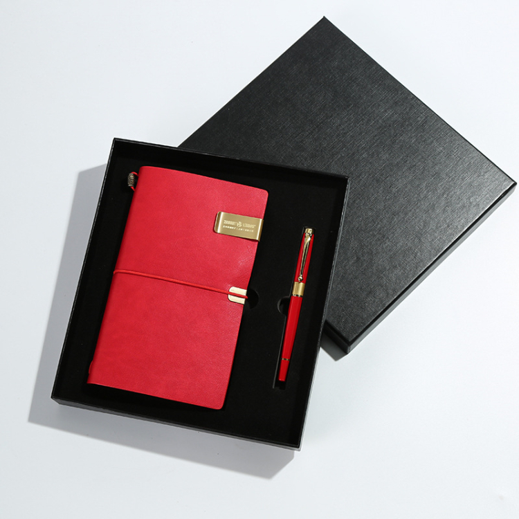 Custom Logo Business Gift Annual Gift Notebook Pen Gift Box