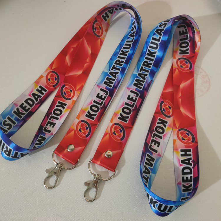 Customized Logo Printing Adjustable Safety Bucket Lanyard