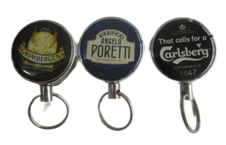 Custom Metal id Badge Reel with Custom Logo