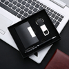 Popular Classic Leather Pen Keyring Business Card Box Set