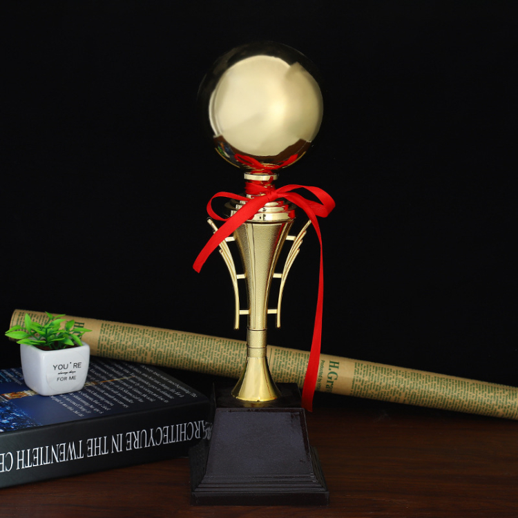 Cheap Award Trophies Custom Sports Marathon Running Trophy With Ribbon