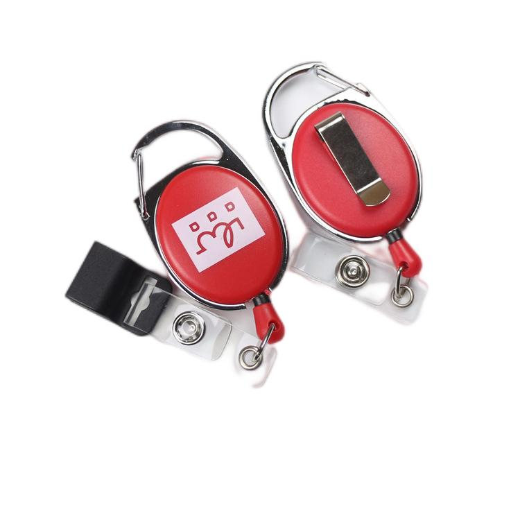Custom Badge Holder Retractable Key Holder Badge Reel Name Badge Holders ID Card Clip