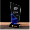 Creative Design Sailboat Shape Clear Blank Crystal Trophy For Sports Gifts