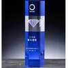 Hand Made Colorful Custom Shape Logo High End Business Anniversary Meeting Gift K9 Crystal Award Trophy