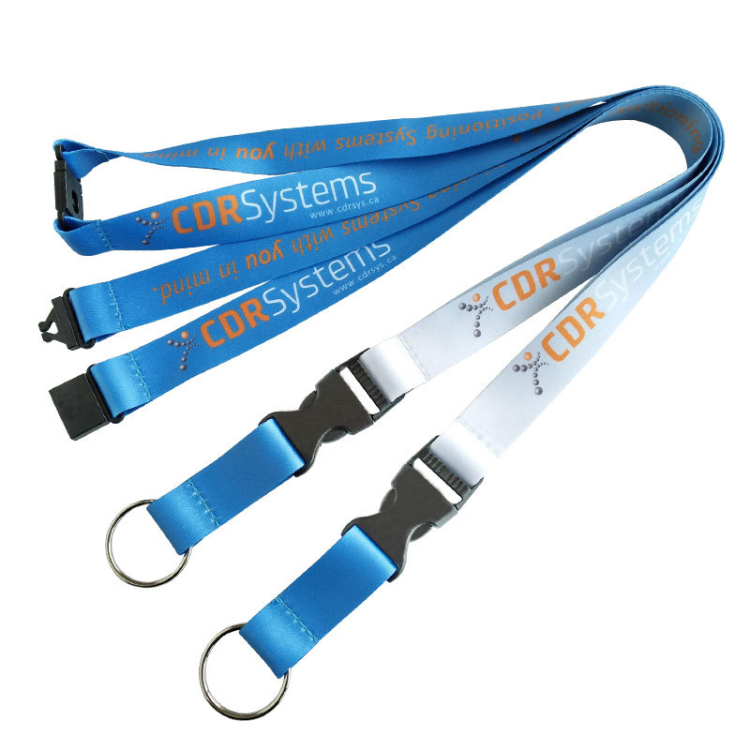 Sublimation Printing Office Exhibition ID Card Badge Holder Custom Lanyard