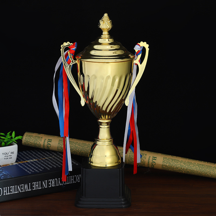 Cheap Award Trophies Custom Sports Marathon Running Trophy With Ribbon