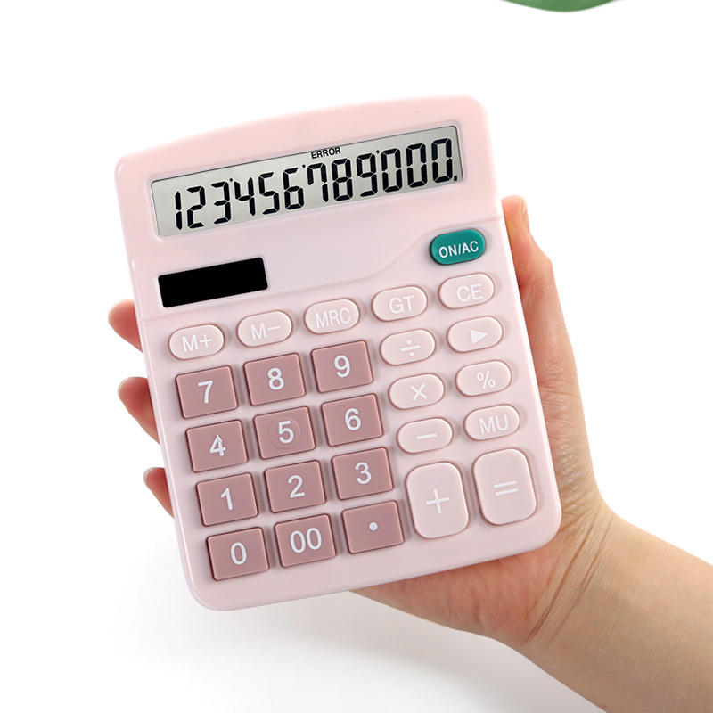 12 Digits Electronic Calculator Large Screen Desktop Calculators Home Office School Calculators Financial Accounting Tools