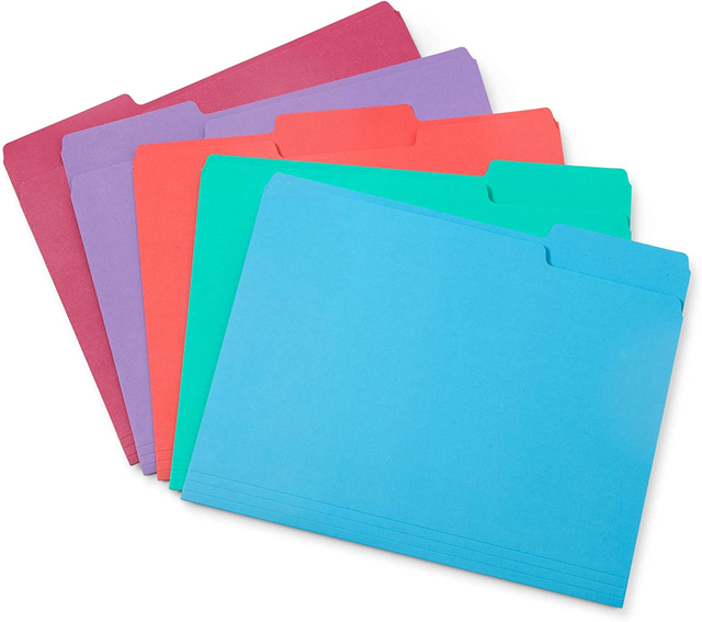 School Office Paper Manila File FolderCut Tab Legal size Letter Size Paper Organizer Medical Expanding File Folder