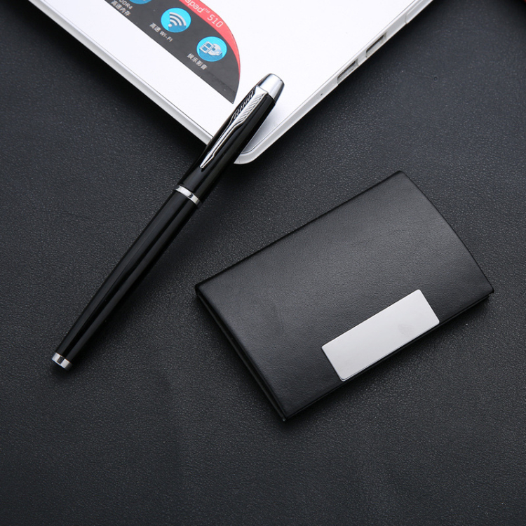 Logo Branded Business Gift Set Card Holder Pen Keyring Set