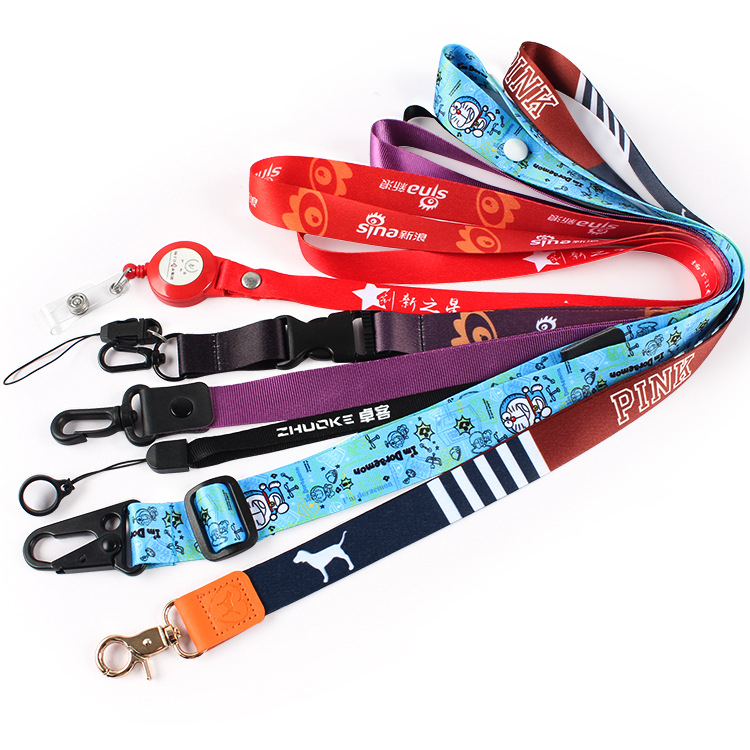 Sublimation Printing Office Exhibition ID Card Badge Holder Custom Lanyard