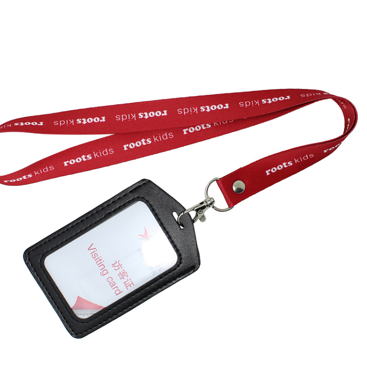Sublimation Printing Office Exhibition ID Card Badge Holder Custom Lanyard