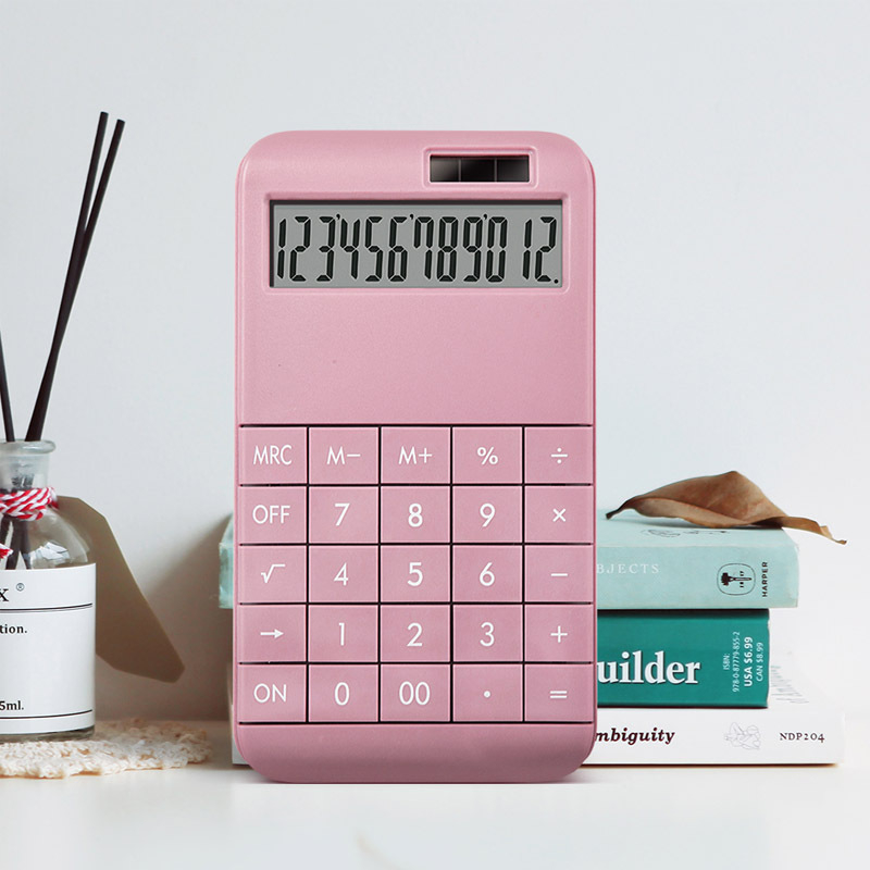 High Quality Two Way Dual Power Solar 12 Digits Calculator