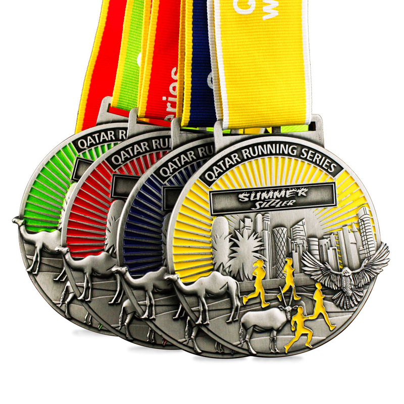 Cheap Design Your Own Blank Zinc Alloy 3D Gold Award Marathon Running Custom Metal Sport Medal