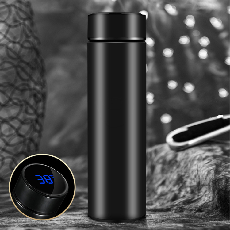 LED Display Thermal Bottle Umbrella Gift Set