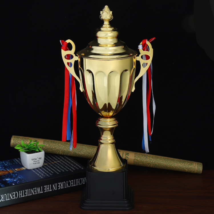 Cheap Award Trophies Custom Sports Marathon Running Trophy With Ribbon