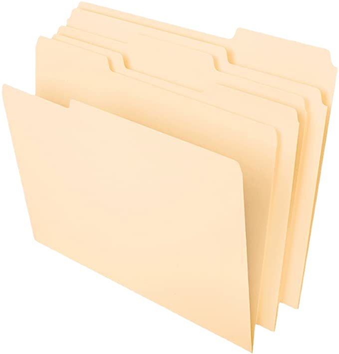 School Office Paper Manila File FolderCut Tab Legal size Letter Size Paper Organizer Medical Expanding File Folder
