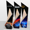 Hand Made Colorful Custom Shape Logo High End Business Anniversary Meeting Gift K9 Crystal Award Trophy