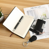 PU Leather Notebook Pen Key Chain Gift Box Set
