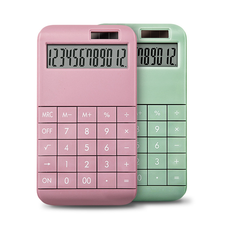 High Quality Two Way Dual Power Solar 12 Digits Calculator