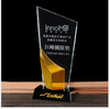 Creative Design Sailboat Shape Clear Blank Crystal Trophy For Sports Gifts