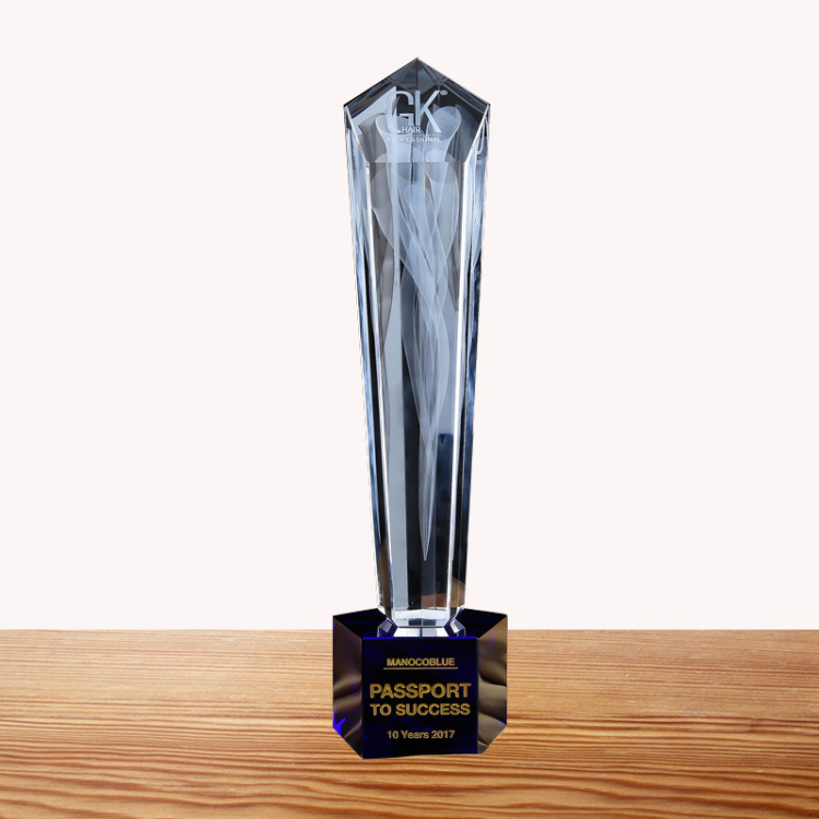New Colorful Glaze Trophy Company Annual Crystal Award